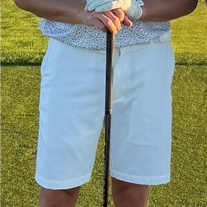 Peter Millar - Salem Performance Golf Shorts, White, Size 32